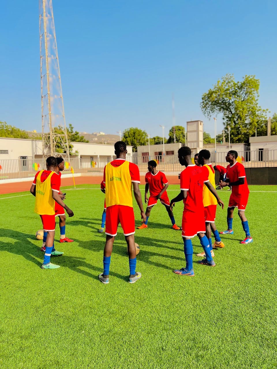 Séance d'entraînement de CONNECTE-FOOT à Bamako
